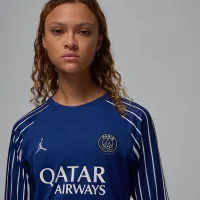 Nike Paris Saint-Germain 2024/25 Stadium Fourth женская Jordan Dri-FIT Soccer Replica Long-Sleeve Jersey синий