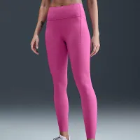Nike Swift женская С высокой Талией 7/8 Running лосины с карманамиPink