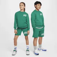 Nike Sportswear Club Big дитячі French Terry Crew-Neck світшот колір зелений