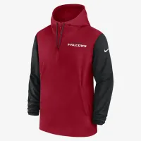 Atlanta Falcons Sideline Pre-Game Player чоловічі Nike NFL 1/2-Zip Hooded Куртка колір червоний