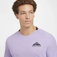 Nike Trail Solar Chase мужские Dri-FIT Short-Sleeve Running Top цвет фиолетовый