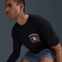 Nike мужские Max90 баскетбольные футболка цвет черный