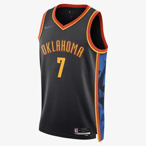 Chet Holmgren Oklahoma City Thunder 2024/25 City Edition мужские Nike Dri-FIT NBA Swingman Jersey цвет черный