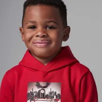 Nike Air Jordan 1 Toddler Christmas Толстовка с капюшоном цвет красный