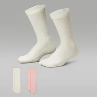 Nike Jordan Big дитячі Sparkle Mesh Half Crew шкарпетки (2 пар) колір білий