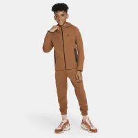 Nike Sportswear Tech Fleece Big дитячі (для хлопчиків) Full-Zip Толстовка з капюшоном колір коричневий