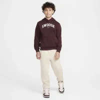 Nike Sportswear Club Fleece Big детские Толстовка с капюшоном цвет красный