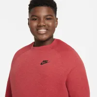 Nike Sportswear Tech Fleece Big дитячі (для хлопчиків) світшот (Extended Size) колір червоний