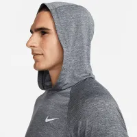 Nike чоловічі Long-Sleeve Hooded Hydroguard Swim Shirt колір чорний