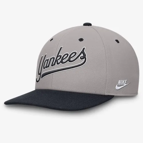 New York Yankees Cooperstown Pro мужские Nike Dri-FIT MLB Adjustable Hat цвет серый
