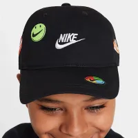 Nike Little дитячі Patch Toss Club Cap колір чорний