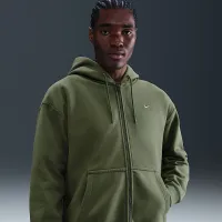 Nike Solo Swoosh чоловічі Full-Zip Fleece Толстовка з капюшоном колір зелений