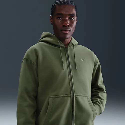 Nike Solo Swoosh чоловічі Full-Zip Fleece Толстовка з капюшоном колір зелений