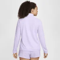 Nike Swoosh жіноча Dri-FIT 1/4-Zip Mid Layer колір фіолетовий