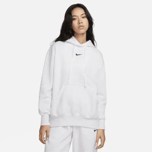 Nike Sportswear Phoenix Fleece женская оверсайз Pullover Толстовка с капюшоном цвет коричневый