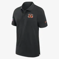 Cincinnati Bengals Sideline мужские Nike Dri-FIT NFL Polo цвет черный
