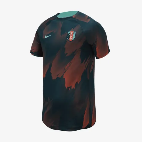 Kansas City Current Big детские Nike NWSL Pre-Match Top цвет красный