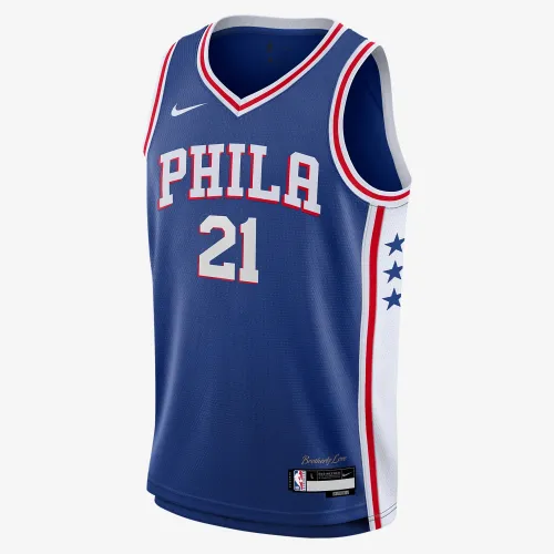 Joel Embiid Philadelphia 76ers 2023/24 Icon Edition Big дитячі Nike NBA Swingman Jersey блакитний