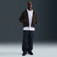 Nike x Stüssy Full-Zip Fleece Толстовка з капюшоном колір коричневий