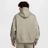 Nike Tech мужские Fleece Толстовка с капюшоном цвет зеленый