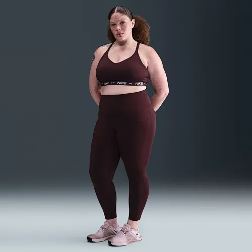 Nike One жіноча З високою талією 7/8 лосіни з кишенями(великі розміри) колір червоний