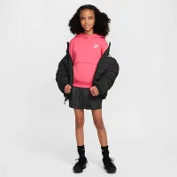 Nike Sportswear Club Fleece Big детские Pullover Толстовка с капюшоном Pink