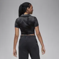 Nike Jordan женская Knit Short-Sleeve Top цвет серый