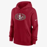 San Francisco 49ers Club женская Nike NFL Pullover Толстовка с капюшоном цвет красный