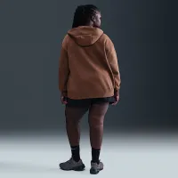 Nike Sportswear Phoenix Fleece жіноча оверсайз Full-Zip Толстовка з капюшоном (великі розміри) колір коричневий