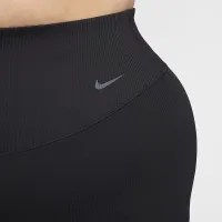 Nike Zenvy Rib жіноча Gentle-Support З високою талією 7/8 лосіни (великі розміри) колір чорний