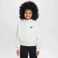 Nike Sportswear Tech Fleece Girls' оверсайз Толстовка з капюшоном колір сірий