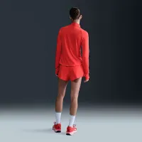 Nike Swift женская Dri-FIT UV 1/4-Zip Running Top цвет красный
