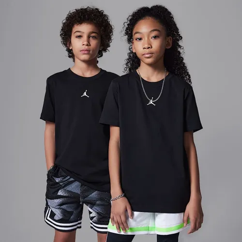 Nike Jordan Dri-FIT Sport Big дитячі Core футболка колір чорний