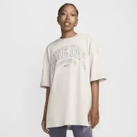 Nike Sportswear Essential жіноча оверсайз футболка колір сірий