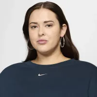 Nike Sportswear Essential жіноча Short-Sleeve футболка Костюм (великі розміри) блакитний