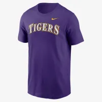 LSU Tigers Baseball Wordmark мужские Nike College футболка цвет фиолетовый