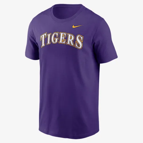 LSU Tigers Baseball Wordmark чоловічі Nike College футболка колір фіолетовий