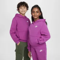 Nike Sportswear Club Fleece Big дитячі Pullover Толстовка з капюшоном колір фіолетовий