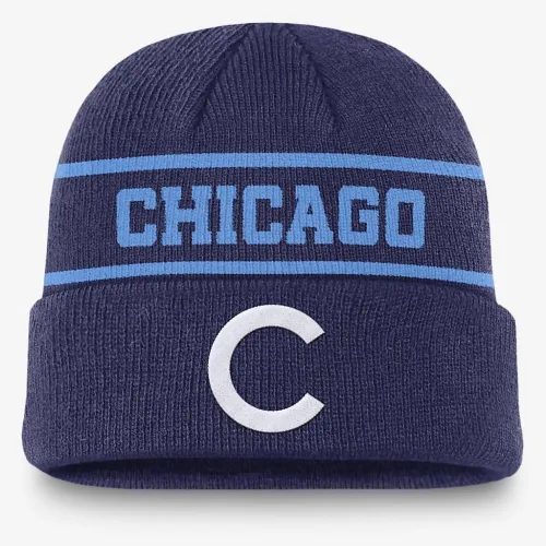 Chicago Cubs Rewind Terra мужские Nike MLB Cuffed Beanie синий