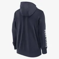 Penn State Nittany Lions Sideline Team Issue чоловічі Nike College Full-Zip Толстовка з капюшоном блакитний