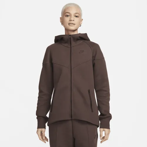 Nike Sportswear Tech Fleece Windrunner жіноча Full-Zip Толстовка з капюшоном колір коричневий