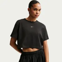 Nike Sportswear женская Loose Short-Sleeve Cropped футболка цвет черный