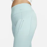 Nike Go женская Firm-Support С высокой Талией Cropped лосины с карманамисиний