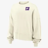 Nike Phoenix Fleece жіноча Crew-Neck світшот колір білий
