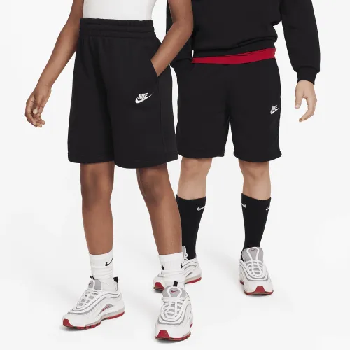 Nike Sportswear Club Fleece Big детские French Terry шорты цвет черный