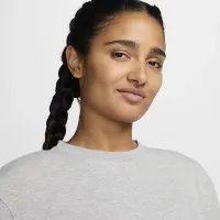 Nike One Relaxed женская Dri-FIT Short-Sleeve Top цвет серый