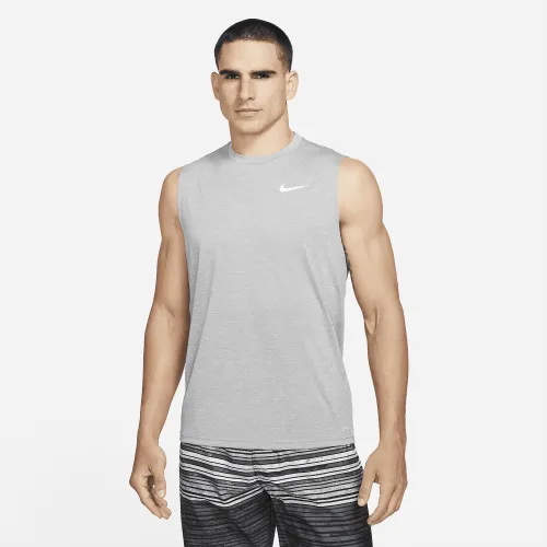 Nike чоловічі Heatheколір червоний Sleeveless Hydroguard Swim Shirt колір сірий