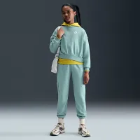 Nike Sportswear Club Fleece Girls' Boxy Crew-Neck свитшот цвет зеленый