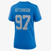 Aidan Hutchinson Detroit Lions женская Nike NFL Game Football Jersey синий