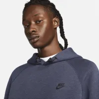 Nike Sportswear Tech Fleece мужские Pullover Толстовка с капюшоном синий